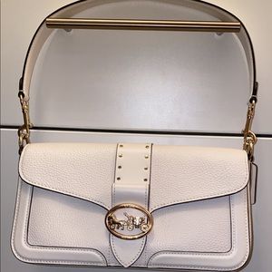 Coach Georgie Shoulder Bag in Chalk